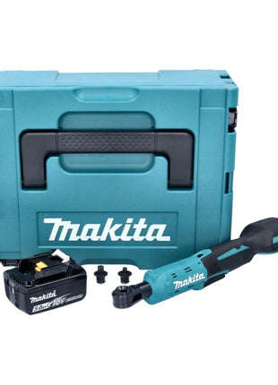 Makita DWR 180 T1J Visseuse à cliquet sans fil 18 V 47,5 Nm 1/4'' 3/8'' + 1x batterie 5,0 Ah + Makpac - sans chargeur