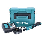 Makita DWR 180 RG1J Visseuse à cliquet sans fil 18 V 47,5 Nm 1/4'' 3/8'' + 1x batterie 6,0 Ah + chargeur + Makpac