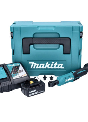 Makita DWR 180 RG1J Akku Ratschenschrauber 18 V 47,5 Nm 1/4" 3/8" + 1x Akku 6,0 Ah + Ladegerät + Makpac