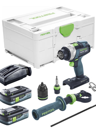 Festool TDC 18/4 I-Basic Akku Bohrschrauber 18 V 75 Nm Brushless + 2x Akku 4,0 Ah + Ladegerät + Systainer - Toolbrothers