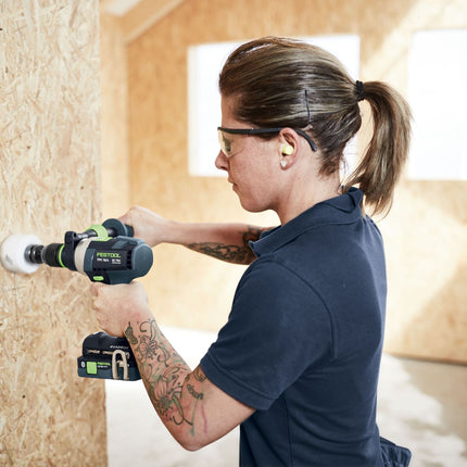 Festool TPC 18/4 5.2/4.0 I-Set Perceuse-visseuse à percussion sans fil 18 V 75 Nm (575605) sans balai + 1x Batterie 4,0 Ah + 1x Batterie 5,2 Ah + Chargeur + Equerre + Systainer