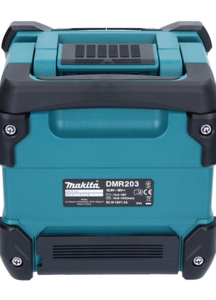 Makita DMR 203 Z Haut-parleur Bluetooth sans fil 12 V 18 V IP64 Solo - sans batterie, sans chargeur