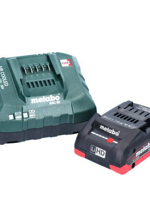 Scie sabre à batterie Metabo ASE 18 LTX scie alternative 18 V + 1x batterie 4,0 Ah + chargeur + métaCASE