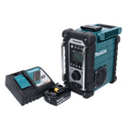 Makita DMR107RG1 Radio de chantier sans fil 7,2V -18V + 1x Batterie 6,0Ah + Chargeur