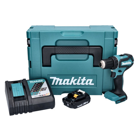 Trapano avvitatore a batteria Makita DDF 485 RA1J 18 V 50 Nm brushless + 1x batteria ricaricabile 2,0 Ah + caricabatterie + Makpac