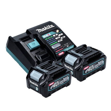 Makita HS 009 GD201 XGT Scie circulaire portative sans fil 40 V maxi 235 mm brushless + 2x Batteries 2,5 Ah + Chargeur + Mallette