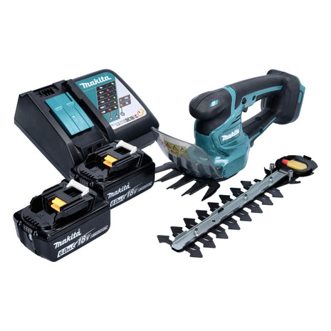 Akumulatorowe nożyce do trawy Makita DUM 111 RGX 18 V + 2x akumulator 6,0 Ah + ładowarka