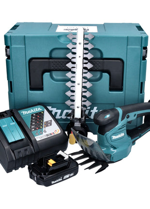 Makita DUM 111 RA1XJ Cisaille à gazon sans fil 18 V + 1x batterie 2,0 Ah + chargeur + Makpac