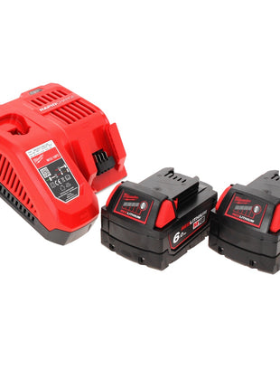 Scie sauteuse à batterie Milwaukee M18 FJS-602X 18 V course 25 mm sans balais + 2x batteries 6,0 Ah + chargeur + boîtier HD