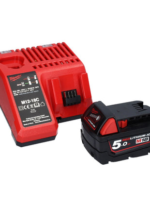 Milwaukee M18 FJS-501X Scie sauteuse sans fil 25mm course Brushless 18V + 1x Batterie 5,0Ah + Chargeur + Coffret HD Box