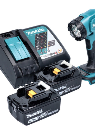 Makita DEADML815F1 Lampe LED sans fil 160lm 14,4 - 18V + 2x Batteries 6,0Ah + Chargeur