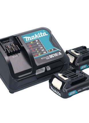 Makita DF 332 DSAE Perceuse-visseuse sans fil 12 V 35 Nm Brushless + 2x batterie 10,8 V 2,0 Ah + chargeur + coffret