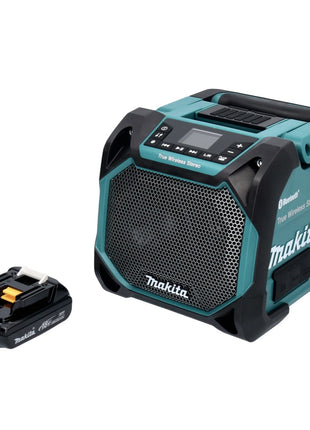 Makita DMR 203 A1 Haut-parleur Bluetooth 12 V 18 V IP64 + 1x batterie 2,0 Ah - sans chargeur