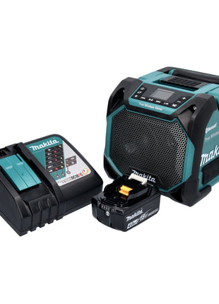 Makita DMR 203 RM1 Enceinte Bluetooth 12 V 18 V IP64 + 1x batterie 4,0 Ah + chargeur