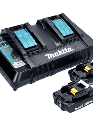 Makita Power Source Kit 18 V avec 2x BL 1820 B2,0 Ah batterie ( 2x 197254-9 ) + DC 18 RD double chargeur rapide ( 196933-6 )