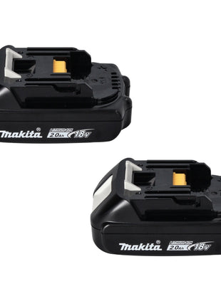 Makita Power Source Kit 18 V avec 2x BL 1820 B2,0 Ah batterie ( 2x 197254-9 ) + DC 18 RD double chargeur rapide ( 196933-6 )