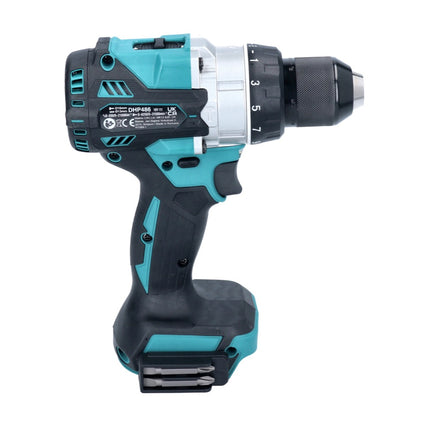Makita DHP 486 Z Perceuse-visseuse à percussion sans fil 130Nm 18V Brushless + Set d'embouts 31 pcs. (D-30667)