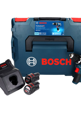 Bosch GSB 12V-35 Professional Akku Schlagbohrschrauber 12 V 35 Nm Brushless + 2x Akku 3,0 Ah + Ladegerät + L-Boxx - Toolbrothers