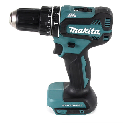 Makita DHP 485 Z Perceuse-visseuse à percussion sans fil 50Nm 18V Brushless + Set d'embouts 31 pcs. (D-30667)