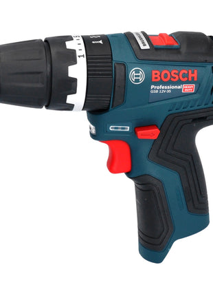 Bosch GSB 12V-35 Professional perceuse à percussion sans fil 12 V 35 Nm sans balais + jeu d'embouts 32 pièces + L-Boxx - sans batterie, sans chargeur