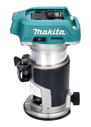 Fresadora multifuncional inalámbrica Makita DRT 50 Z 18 V sin escobillas + juego de fresas de 6 piezas - sin batería, sin cargador