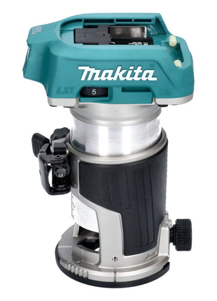 Fresadora multifuncional inalámbrica Makita DRT 50 Z 18 V sin escobillas + juego de fresas de 15 piezas - sin batería, sin cargador