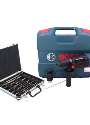 Perceuse à percussion Bosch GBH 2-26 DFR Professional 800 W 2,7 J SDS plus + mandrin de perçage interchangeable + jeu de 13 forets et burins + coffret