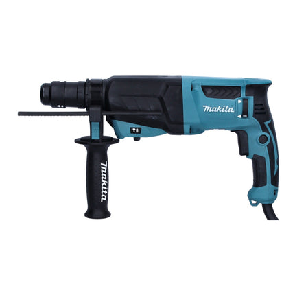 Makita HR 2630 TJ Perfo-burineur 800W 2,4J SDS Plus + Mandrin de serrage rapide + Set de forets et burins 13 pcs. + Coffret Makpac