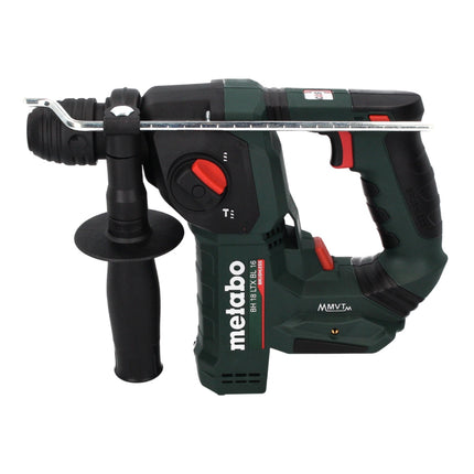 Metabo BH 18 LTX BL 16 Perforateur sans fil 18 V 1,3 J SDS plus brushless + Jeu de 13 perceuses et burins + MetaBOX - sans batterie, sans chargeur