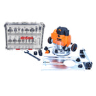 Défonceuse Triton JOF001 1010 watts course 59 mm + butée + jeu de fraises 15 pièces