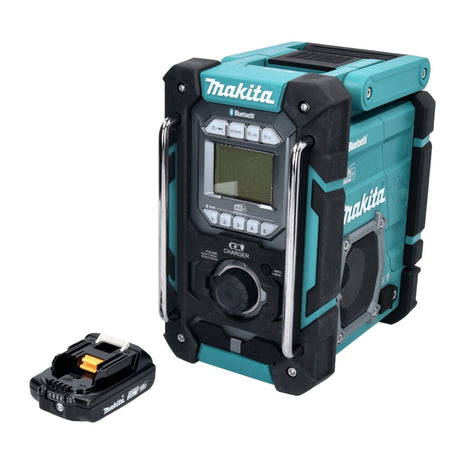 Makita DMR 301 A1 radio de obra con batería 12 V máx. - 18 V DAB / DAB+ / Bluetooth + 1x batería 2,0 Ah - sin cargador