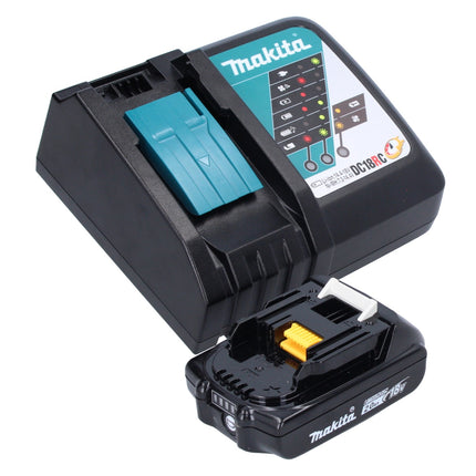 Makita DMR 301 RA1 Radio de chantier sans fil 12 V maxi - 18 V DAB / DAB+ / Bluetooth + 1x batterie 2,0 Ah + chargeur