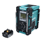 Makita DMR 301 F1 Radio de chantier sans fil 12 V maxi - 18 V DAB / DAB+ / Bluetooth + 1x batterie 3,0 Ah - sans chargeur