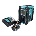 Makita DMR 301 RF Radio de chantier sans fil 12 V maxi - 18 V DAB / DAB+ / Bluetooth + 2x batterie 3,0 Ah + chargeur