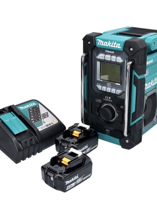 Makita DMR 301 RM akumulatorowe radio budowlane 12 V maks. - 18 V DAB / DAB+ / Bluetooth + 2x akumulator 4,0 Ah + ładowarka