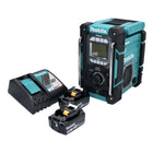 Makita DMR 301 RT Radio de chantier sans fil 12 V maxi - 18 V DAB / DAB+ / Bluetooth + 2x batterie 5,0 Ah + chargeur