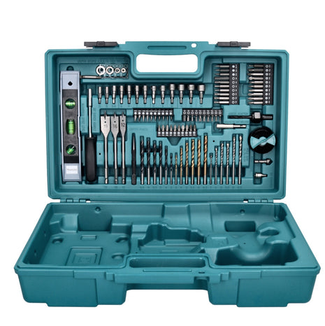 Makita Transportkoffer Bit Bohrer Wasserwaage Lochsäge 102 tlg. für Akku Schlagschrauber DTD und Schlagbohrschrauber DHP - Toolbrothers