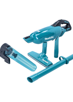 Aspirador inalámbrico Makita DCL 280 FZ 18 V sin escobillas + accesorio separador ciclónico 400 ml (191D73-9) - sin batería, sin cargador