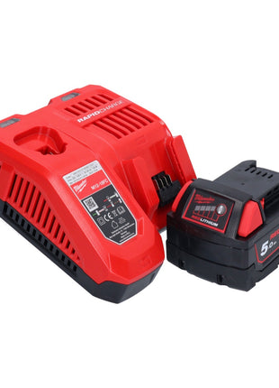 Milwaukee M18 FSAGV115XPDB-501 Meuleuse d'angle sans fil 115mm Brushless 18V + 1x Batterie 5,0Ah + Chargeur