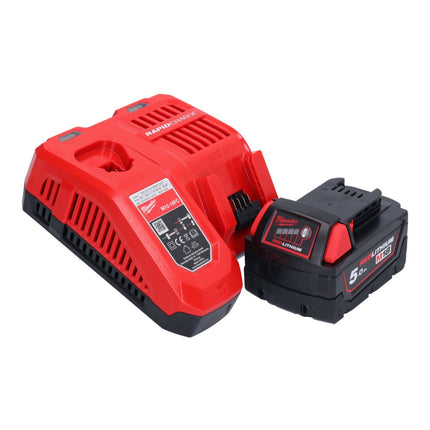 Milwaukee M18 FSAGV115XPDB-501 Meuleuse d'angle sans fil 115mm Brushless 18V + 1x Batterie 5,0Ah + Chargeur