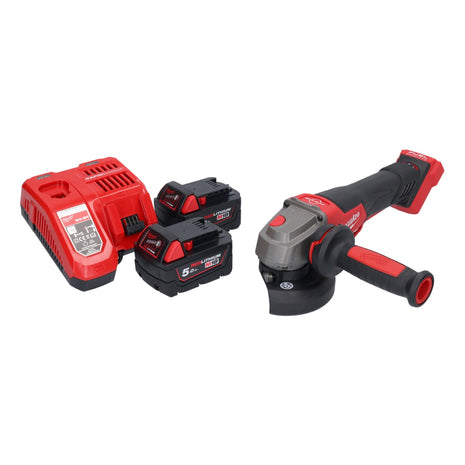 Milwaukee M18 FSAGV115XPDB-502 Meuleuse d'angle sans fil 115mm Brushless 18V + 2x Batteries 5,0Ah + Chargeur