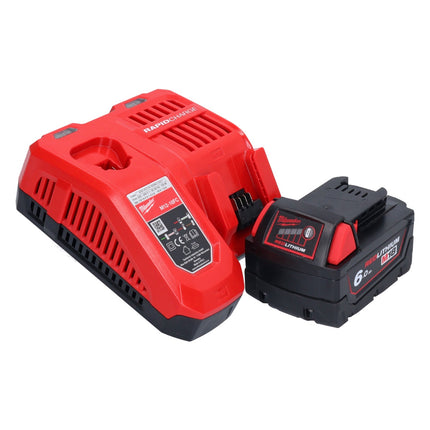 Meuleuse d'angle sur batterie Milwaukee M18 FSAGV115XPDB-601 18 V 115 mm sans balais + 1x batterie 6,0 Ah + chargeur