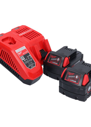 Meuleuse d'angle sur batterie Milwaukee M18 FSAGV115XPDB-602 18 V 115 mm sans balais + 2x batteries 6,0 Ah + chargeur