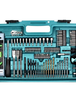 Makita DHP 480 SA2X5 perceuse à percussion sans fil 18 V 54 Nm + 2 batteries 2,0 Ah + chargeur + jeu d'accessoires 101 pièces + mallette