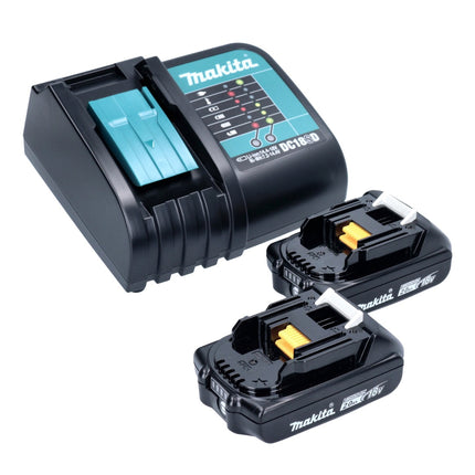 Makita DHP 453 SA2X5 Perceuse-visseuse à percussion sans fil 18 V 42 Nm + 2x batterie 2,0 Ah + chargeur + 101 pcs. kit accessoires + coffret