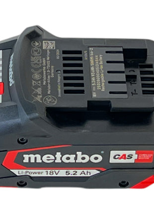 Metabo Li-Power Akkupack 18 V 5,2 Ah CAS Li-Ion ( 625028000 ) mit Ladestandsanzeige - Nachfolger von 625592000