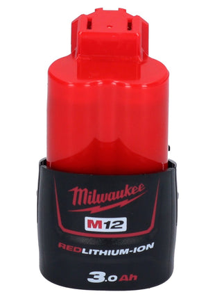 Milwaukee Kit de batterie 2x M12 B3 12 V 3,0 Ah / 3000 mAh Li-Ion ( 2x 4932451388 )