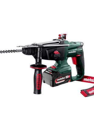 Marteau combiné à batterie Metabo KHA 18 LTX 18 V 2,2 J SDS Plus (600210650) + 2x batterie 5,2 Ah + chargeur + métaBOX