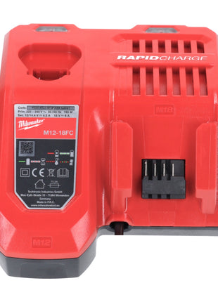 Milwaukee M18 NRG-1202 Akku Starter Set 2x 18 V 12,0 Ah / 12000 mAh Li-Ion Akku ( 2x 4932464260 ) + M12-18 FC Schnell Ladegerät ( 4932451079 ) - Toolbrothers