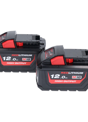 Milwaukee M18 NRG-1202 Akku Starter Set 2x 18 V 12,0 Ah / 12000 mAh Li-Ion Akku ( 2x 4932464260 ) + M12-18 FC Schnell Ladegerät ( 4932451079 ) - Toolbrothers